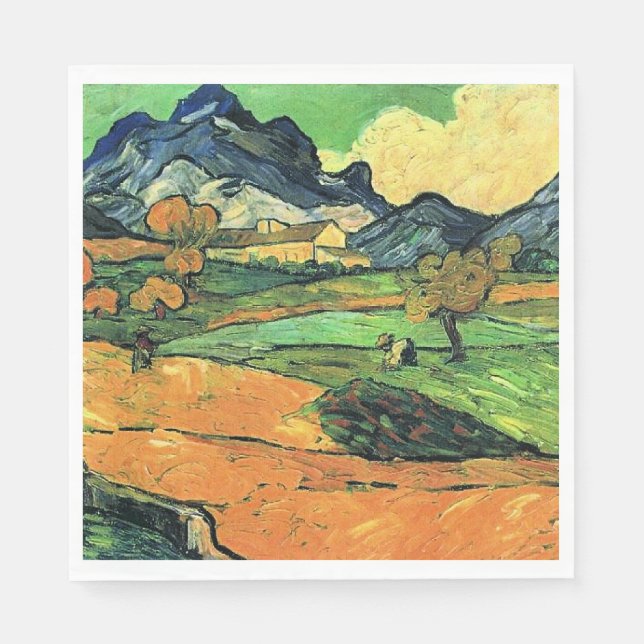 Van Gogh-målning, Mount Gaussier, Pappersservett (Framsidan)
