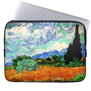 Van Gogh-målning, Wheatfield med Cypress Träd Laptop Fodral