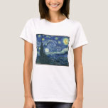 Van Gogh-målningar:Starttåg Night Van Gogh Tee<br><div class="desc">Njut av Vincent Van Goghs skönhet när som helst. En av de mest berömd målningarna,  Starry Night Van Gogh är ett klassiskt mästerverk. Nu kan du njuta av Vincent Van Gogh Starry Natt när som helst.</div>