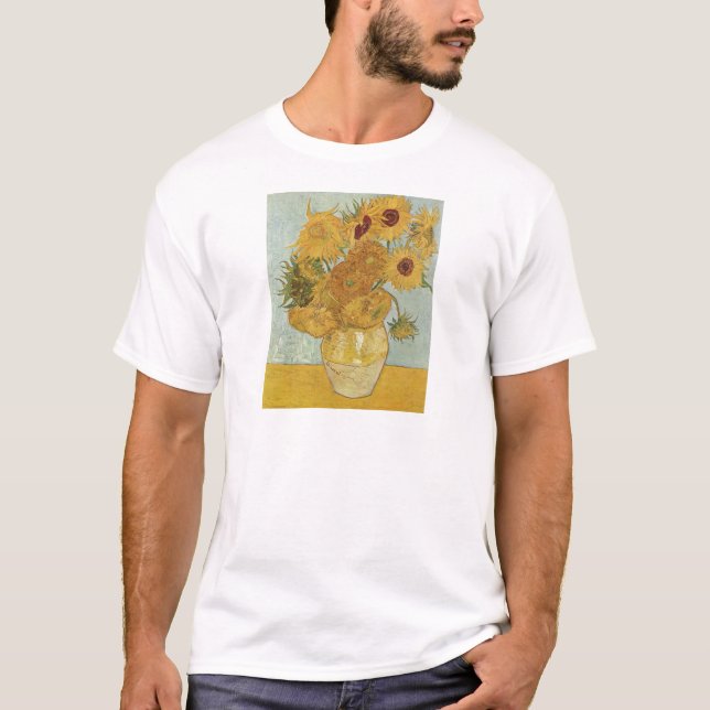 Van Gogh målningar: Van Gogh solrosor T Shirt (Framsida)