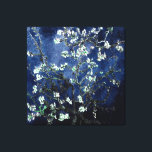 Van Gogh Mandelblom i Midnattsblå Canvastryck<br><div class="desc">Mandelblom av Vincent Van Gogh
färgaltering copyright 2sweet4wordsDesigns/ PureVintage Love

Få skönheten i Van Goghs älskade Mandelblom i färger som passar ditt hem. 

vincent van gogh,  van gogh,  mandelblom,  blommor,  blom-,  söt,  vacker, </div>