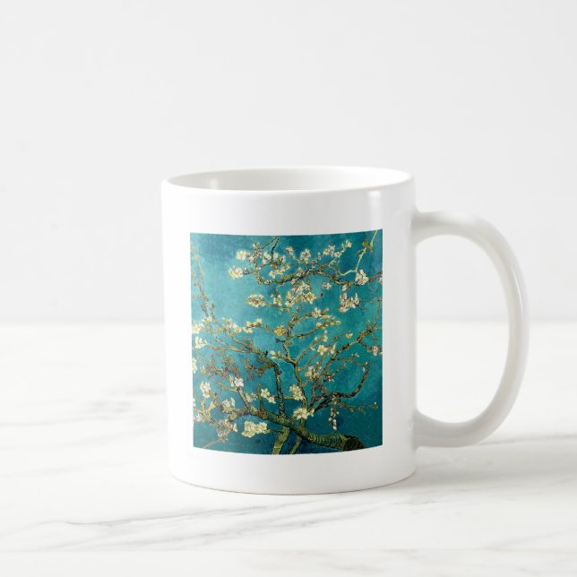 Van Gogh Mandelblom Klassisk Impressionism Kaffemugg (Höger)