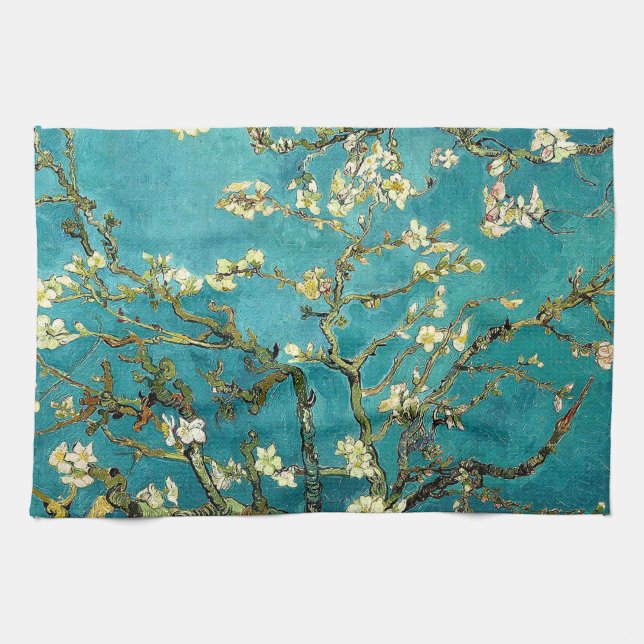 Van Gogh Mandelblom Klassisk Impressionism Kökshandduk (Horisontell)