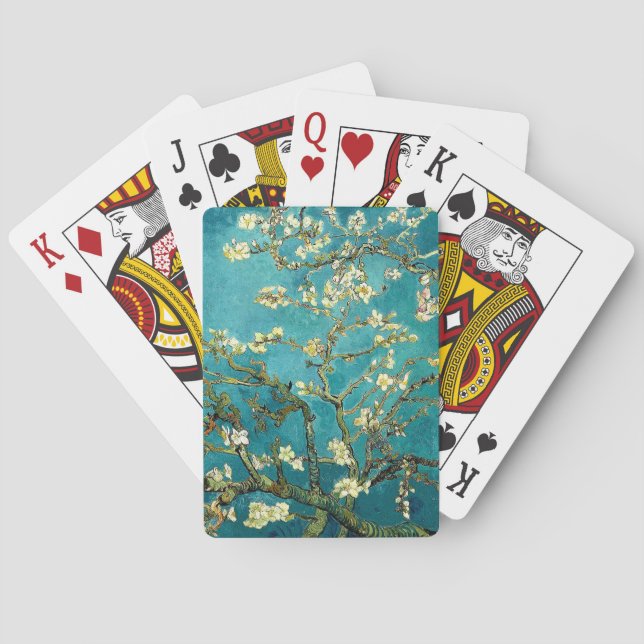 Van Gogh Mandelblom Klassisk Impressionism Spel Kort (Baksidan)