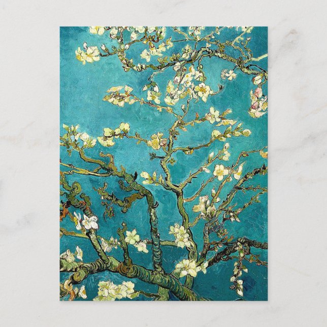 Van Gogh Mandelblom Klassisk Impressionism Vykort (Framsida)