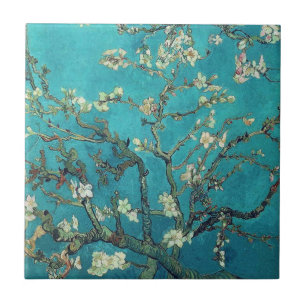 Van Gogh mandelblommar belägger med tegel Kakelplatta