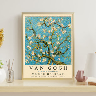 Van Gogh Mandelblommor Vintage Floral Museum Poster