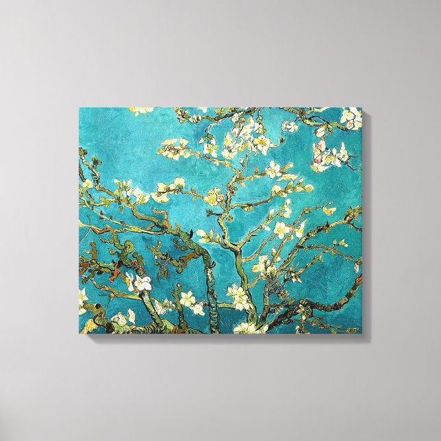 Van Gogh Mandelblomning Klassisk Impressionism Canvastryck (Framsida)
