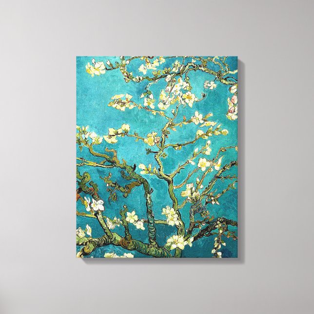 Van Gogh Mandelblomning Klassisk Impressionism Canvastryck (Framsida)