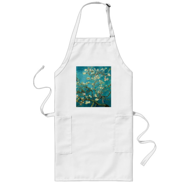 Van Gogh Mandelblomning Klassisk Impressionism Långt Förkläde (Framsidan)