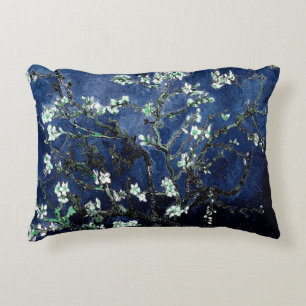 Van Gogh Mandelblomning Midnattsblå Prydnadskudde
