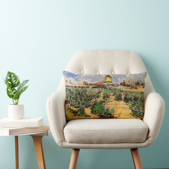 Van Gogh Mill av Alphonse Daudet vid Fontevielle Lumbarkudde (Stol)