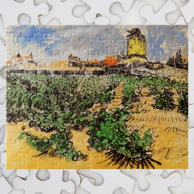 Van Gogh Mill av Alphonse Daudet vid Fontevielle Pussel (Skapare uppladdad)
