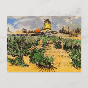 Van Gogh Mill av Alphonse Daudet vid Fontevielle Vykort