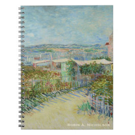 Van Gogh Montmartre personlig Anteckningsbok Med Spiral