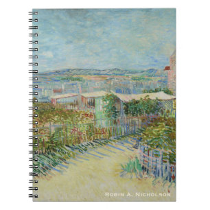 Van Gogh Montmartre personlig Anteckningsbok Med Spiral