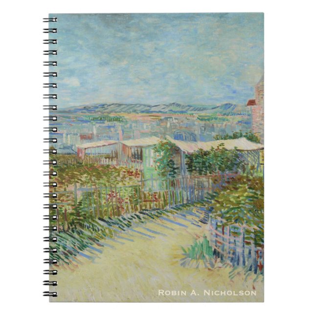 Van Gogh Montmartre personlig Anteckningsbok Med Spiral (Framsidan)