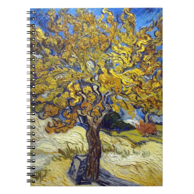 Van Gogh Mörbärsträd Impressionism Konst Anteckningsbok (Framsidan)