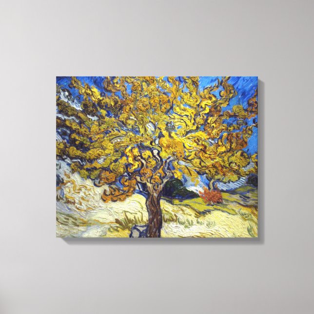 Van Gogh Mörbärsträd Mästerverk Konst Canvastryck (Framsida)