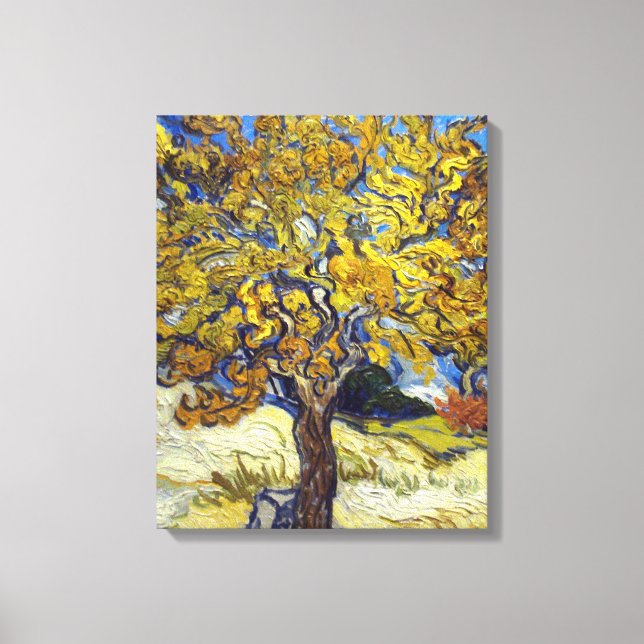 Van Gogh Mörbärsträd Mästerverk Konst Canvastryck (Framsida)