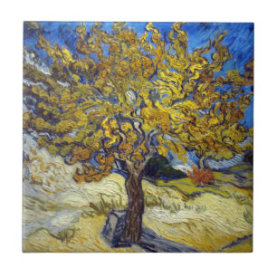 Van Gogh Mörbärsträd Mästerverk Konst Kakelplatta