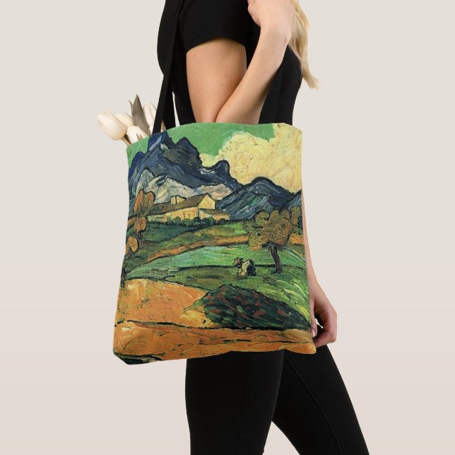 Van Gogh - Mount Gaussier, berömd-målning, Tygkasse (Närbild)