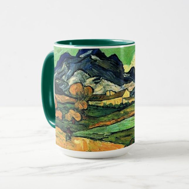Van Gogh - Mount Gaussier med Mas de Saint-Paul Mugg (Framsida vänster)