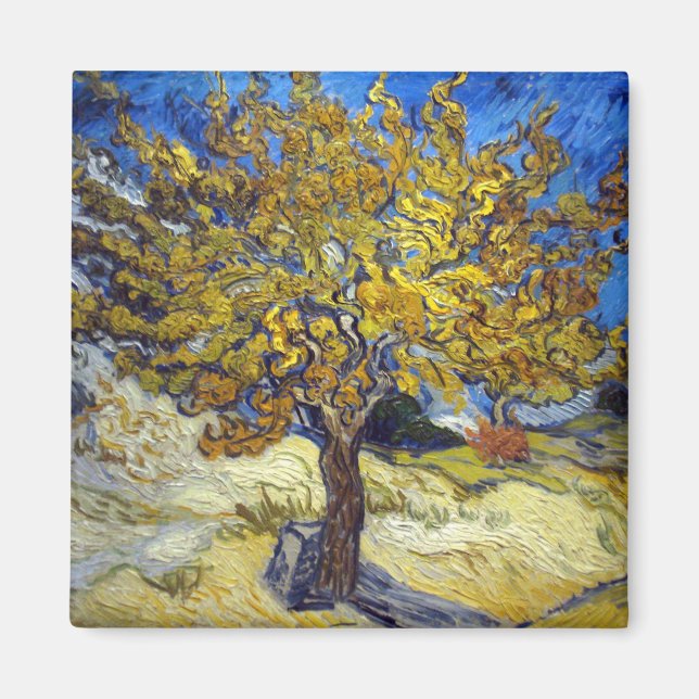Van Gogh Mulberry Träd Impressionism Art Magnet (Framsidan)