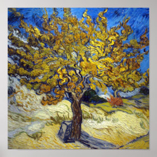 Van Gogh Mulberry Träd Impressionism Art Poster