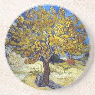Van Gogh Mulberry Träd Impressionism Art Underlägg Sandsten