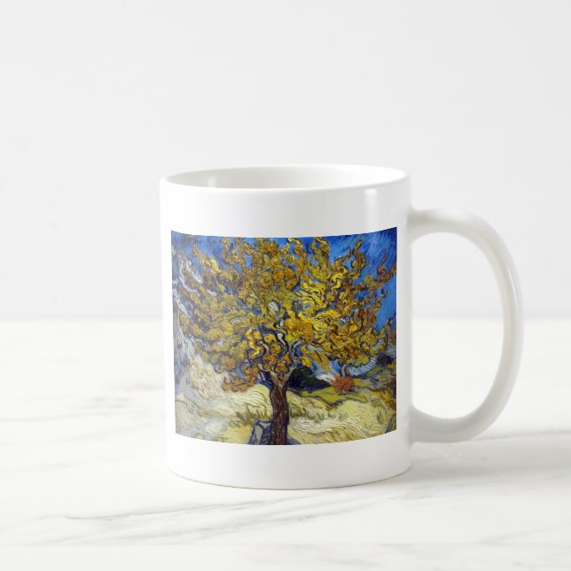 Van Gogh Mulberry Träd mästerverk Kaffemugg (Höger)