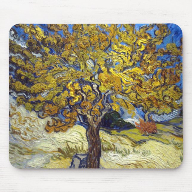 Van Gogh Mulberry Träd mästerverk Musmatta (Framsidan)