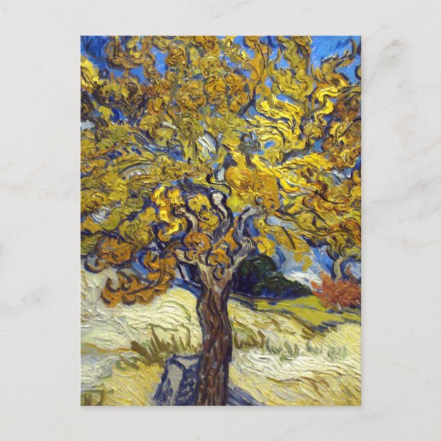 Van Gogh Mulberry Träd mästerverk Vykort (Framsida)