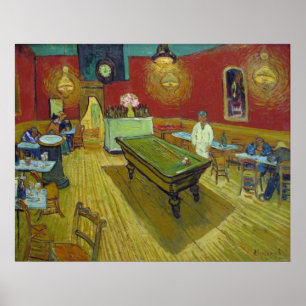 Van Gogh nattcafen Poster