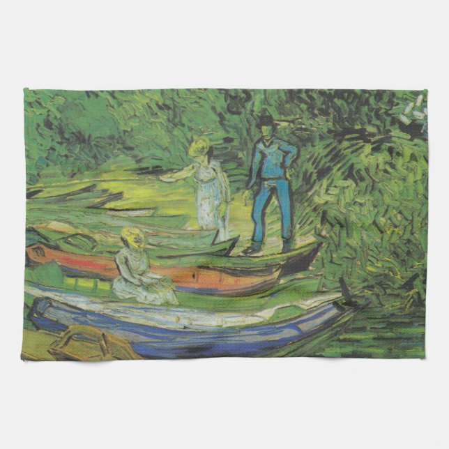 Van Gogh naturfartyg öde för sjö Kökshandduk (Horisontell)