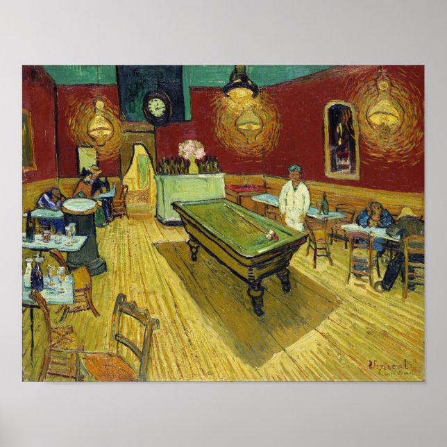 Van Gogh Night Cafe Painting Poster (Framsidan)