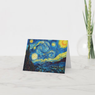 Van Gogh noterar den Starry natten kortet Kort
