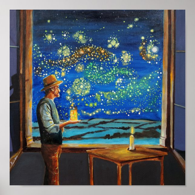 Van Gogh och stjärnorna. Poster (Framsidan)