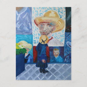Van Gogh och Susan Payne-Trutna självporträtt Vykort