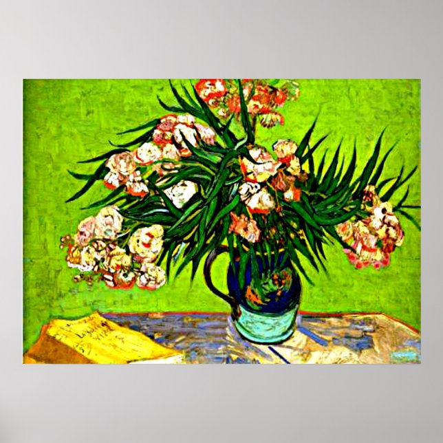 Van Gogh - Oleanders och Bokar Poster (Framsidan)