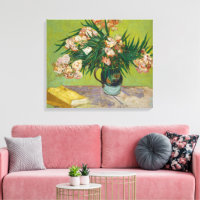 Van Gogh Oleanders Rosa Blommotiv Stilleben Konst