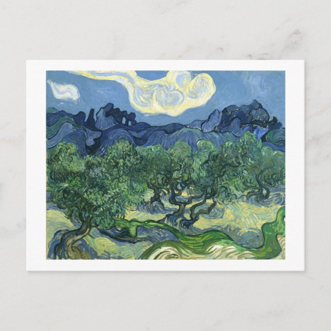 Van Gogh | Olive Träd | Byte av Adress Meddelande Vykort (Framsida)