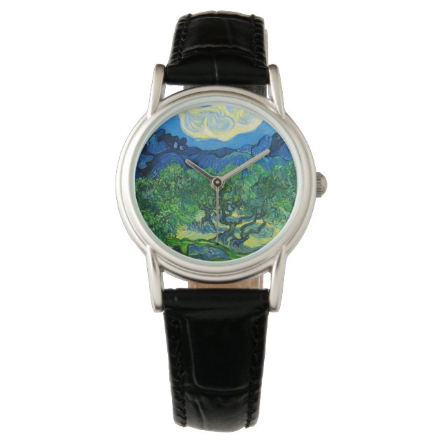 Van Gogh Olive Träd i ett bergslandskap Armbandsur (Framsida)