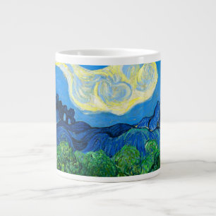 Van Gogh Olive Träd i ett bergslandskap Jumbo Mugg