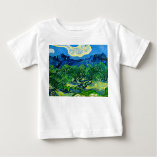 Van Gogh Olive Träd i ett bergslandskap T Shirt
