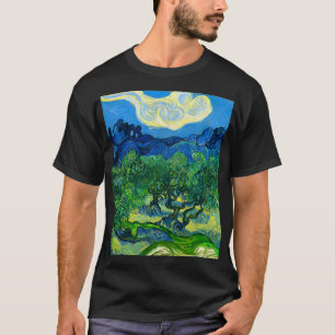 Van Gogh Olive Träd i ett bergslandskap T Shirt