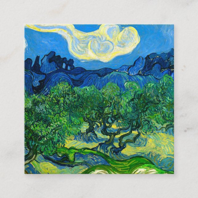 Van Gogh Olive Träd i ett bergslandskap Tilläggskort (Framsida)