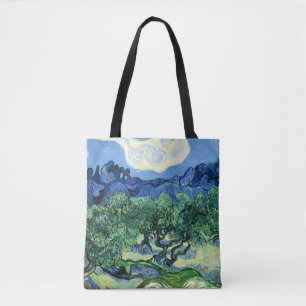 Van Gogh - Olive Träd med Alpeles Background Tygkasse