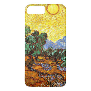 Van Gogh - Olive Träd med Gult Himlar och Sol