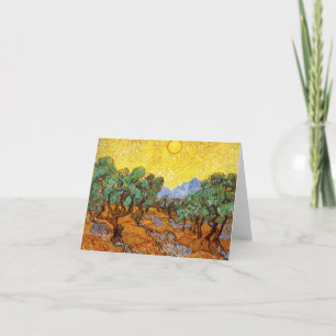 Van Gogh Olive Träd Note Card Kort